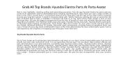 Grab All Hyundai Elantra Parts At Parts Avatar