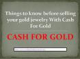 Things to know before selling your gold jewelry