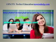 OPS 571  Perfect Education/newtonhelp.com