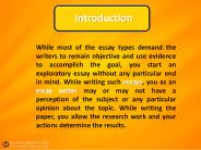 Exploratory Essay Topics