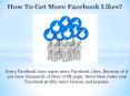 How To Get More Facebook Likes PowerPoint PPT Presentation