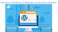 Why Go for WordPress to Redesign Your Business Website? (1) PowerPoint PPT Presentation