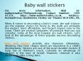 Baby wall stickers PowerPoint PPT Presentation