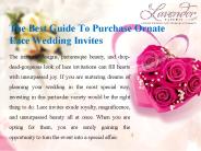The Best Guide To Purchase Ornate Lace Wedding Invites