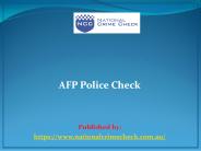 AFP Police Check (1)