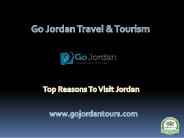 Top Reasons To Visit Jordan