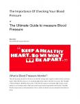 Omron Blood Pressure Monitor PowerPoint PPT Presentation