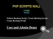 Vehicle Booking Script | Truck Booking Script
