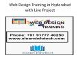 Web Design Training in Hyderabad with Live Project PowerPoint PPT Presentation