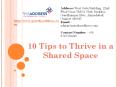 10 Tips to Thrive in a Shared Space | The Address PowerPoint PPT Presentation
