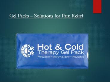 Reusable ice Packs- Shantinathsales