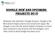 Google Projects