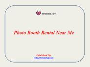 Photo Booth Rental Near Me
