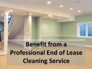 Benefit from a Professional End of Lease Cleaning Service