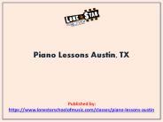 Piano Lessons Austin, TX