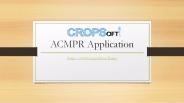 ACMPR Application | ACMPR Regulations