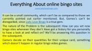 Everything About online bingo sites