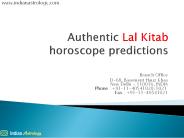 Authentic Lal Kitab horoscope predictions