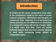 Interesting Comparative Essay Topics, Tips and Suggestions