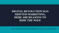 Digital Revolution has Shifted Marketing, Here are Reasons to Ride the Wave PowerPoint PPT Presentation