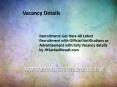Vacancy Details (1) PowerPoint PPT Presentation