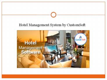 Hotel Management System by CustomSoft