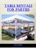 Table Rentals For Parties|https://shoretents.events/ PowerPoint PPT Presentation