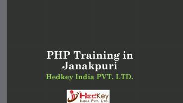 PHP Training in Janakpuri