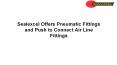 Sealexcel Offers Pneumatic Fittings and Push to Connect Air Line Fittings PowerPoint PPT Presentation