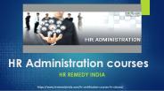 HR Administration courses | HR Remedy India