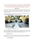 Tips for Planning an Outdoor Wedding or Reception at a US Wedding Venue - WCWV PowerPoint PPT Presentation