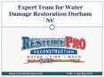 Expert Team for Water Damage Restoration in Durham NC PowerPoint PPT Presentation