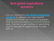 Best global inspirational speakers