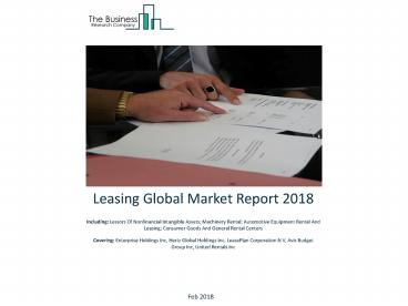 Leasing Global Market Report 2018 presentation | free to download