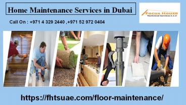 Get Home Maintenance Services in Dubai | Focus House (1)