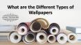 What are the Different Types of Wallpapers PowerPoint PPT Presentation