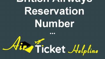 British Airways Reservation Number