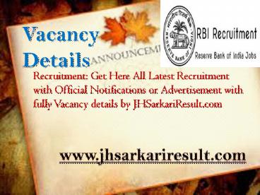 Vacancy details (14)