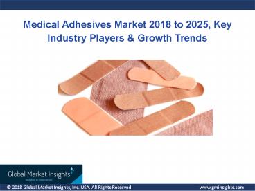 Medical Adhesives Market Outlook To 2025: Emerging Trends, New Growth Opportunities, Regional Analysis