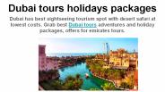 Dubai city tours best packages