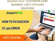 Quicken Error CC-501-Fix   +1877-370-8184  USA,UK