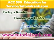ACC 599 Education for Service--tutorialrank.com