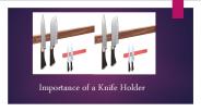 Know the Benefits of a Knife Holder