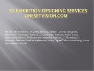 3D Exhibition Designing Services
