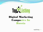 Digital Marketing Companies In Russia