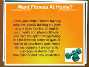 Want Fitness At Home