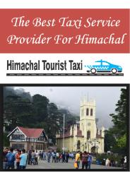 The Best Taxi Service Provider For Himachal