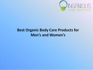 Organic Body Care Products