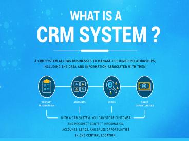 what is CRM System