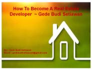 $The Commercial Property Development Process ~ #Gede Budi Setiawan